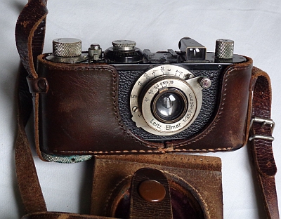 5 alte analoge Kameratechnik  Kamera Leica Ernst Leitz Elmar Optik 